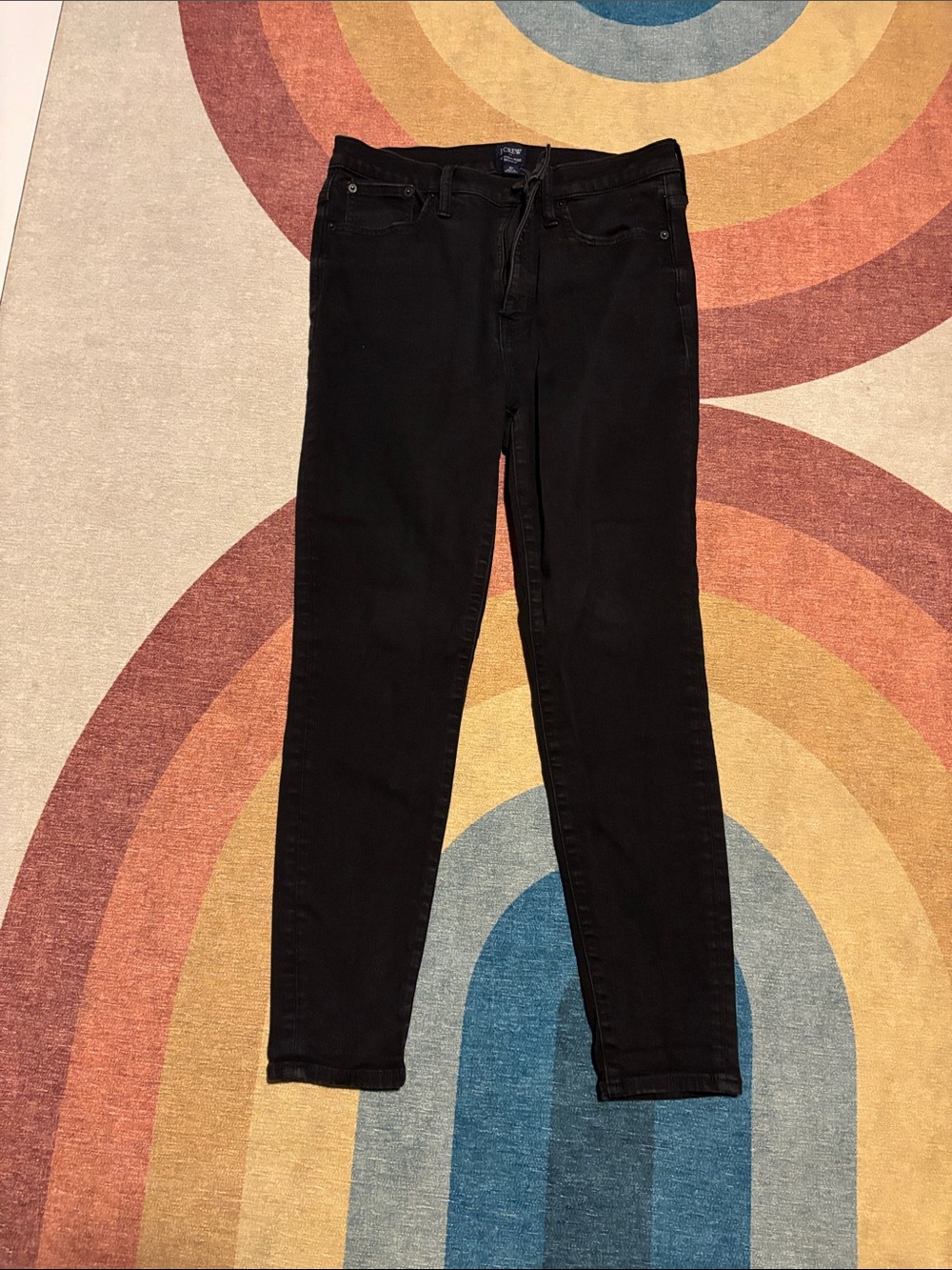 J. Crew Black High-Rise Skinny Jeans